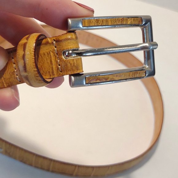 Araldi Tan Leather Belt - Picture 2 of 8